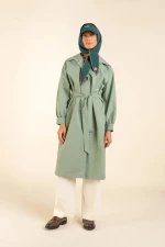 Flotte Αδιάβροχη Καμπαρντίνα Unisex-Trenchcoat Madeleine Vert Sauge