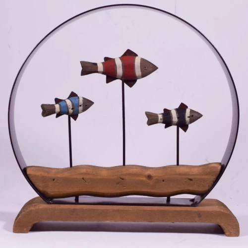 Διακοσμητικό Ψάρια Σε Βάση 21×21×21.5cm