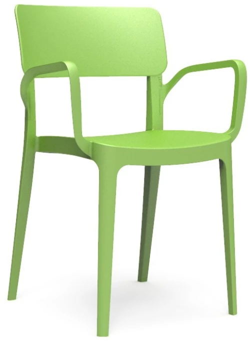 Boom πολυθρόνα polypropylene ΠΡΑΣΙΝΟ 60x54x80
