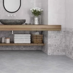 Πλακάκι Μπάνιου Abitare Light Grey 5967 25x40 Ανοιχτό Γκρι Ματ
