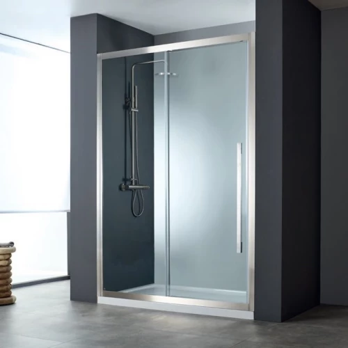 Καμπίνα Ντουζιέρας Ευθύγραμμη Devon Noxx 108-111x200cm Clean Glass Inox Brushed