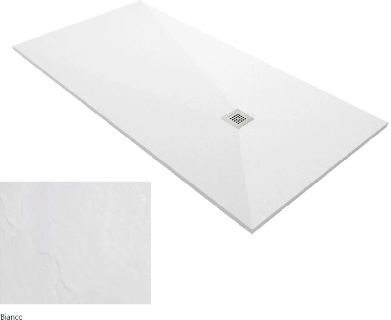 Ντουζιέρα Ορθογώνια Karag Pietra 80X100 Λευκή