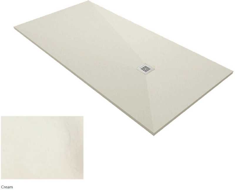 Ντουζιέρα Ορθογώνια Karag Pietra 80X160 Cream