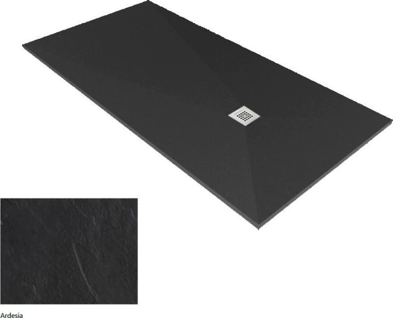 Ντουζιέρα Ορθογώνια Karag Pietra 80X100 Ardesia