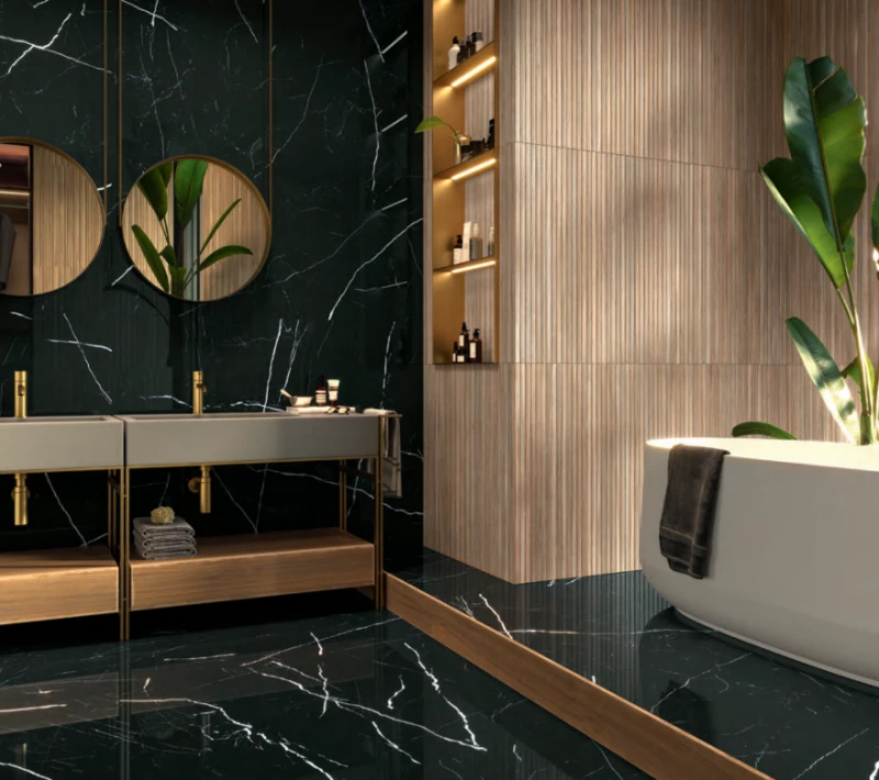 Πλακάκι Porcelanite Dos Amazonas 30Χ90 Απομίμησης Ξύλου Roble Relieve 9544