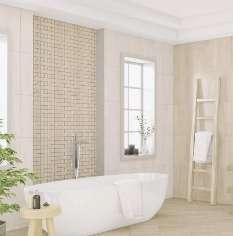 Πλακάκι Rhea Crema 25x50 5883 Κρεμ