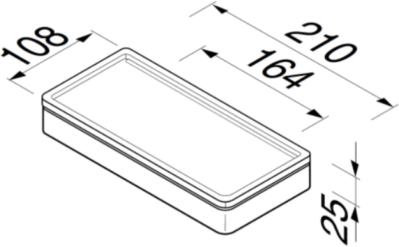 Εταζέρα Γωνιακή 21x10,8 εκ. Geesa Frame 8804-300 White Matt