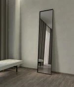 Καθρέπτης Ολόσωμος Μεταλλικός Iron Floor Square 45X200 εκ. White Matt (Λευκός Ματ)