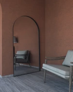 Καθρέπτης Ολόσωμος Μεταλλικός Iron Floor Arch "Αψίδα" 100X190 εκ. White Matt (Λευκός Ματ)