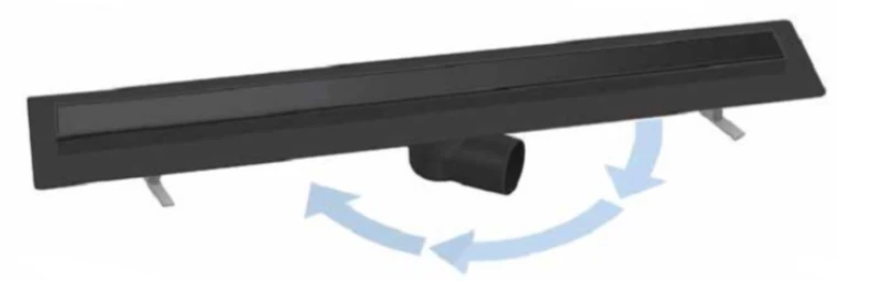 Κανάλι Ντουζιέρας 40cm Viospiral 70-09594/S Μαύρο