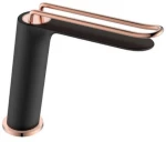 Μπαταρία Νιπτήρα Αναμεικτική Excel Mona Rose Gold - Black Matt 170125420