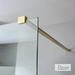 Διαχωριστικό Ντους Devon Iwis Walk In IW110C-211 110cm Χ 200cm Gold Brushed