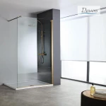 Διαχωριστικό Ντους Devon Iwis Walk In IW80C-221 80cm Χ 200cm Bronze Brushed