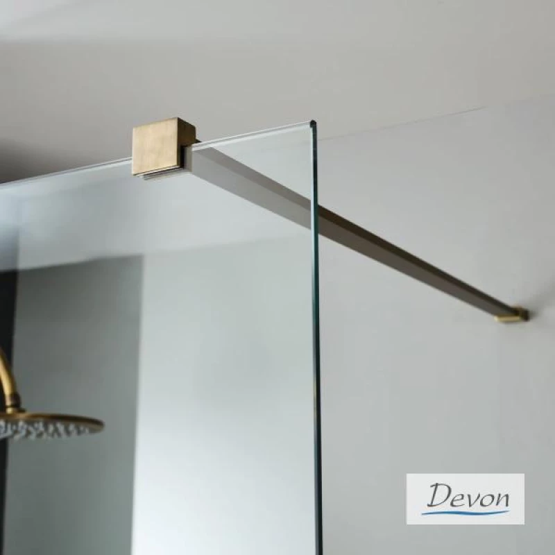 Διαχωριστικό Ντους Devon Iwis Walk In IW120C-221 120cm Χ 200cm Bronze Brushed