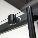 Ευθύγραμμη Καμπίνα Ντουζιέρας Devon Flow Slider 171-174x195cm Clear Glass SL2F170C-400 Black Matt