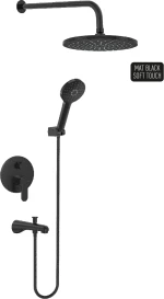 Μπαταρία Εντοιχισμού Duscheline Concealed 2 Way Prestige Icon Mat Black Pop-Up DM-2741 Μαύρο