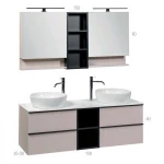 Βάση Επίπλου Μπάνιου Mabo Olia 60 cm MDF Ακρυλικό Με Νιπτήρα Slim