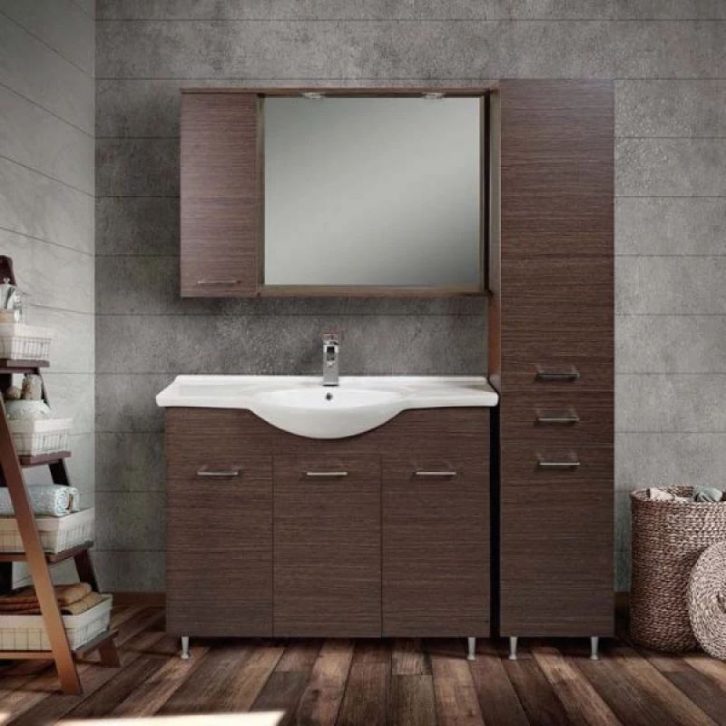 Βάση Επίπλου Μπάνιου Mabo Economy 65 cm Laminate Με Νιπτήρα