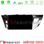 Nakamichi NAM5260 Series 4Core Android12 4+64GB Toyota Corolla 2014-2016 Navigation Multimedia Tablet 10" Με Carplay & Android Auto