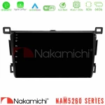 Nakamichi NAM5260 Series 4Core Android12 4+64GB Toyota RAV4 2013-2018 Navigation Multimedia Tablet 9" Με Carplay & Android Auto