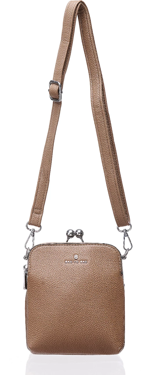 Τσάντα χιαστί KX-2415 - Khaki Bag to Bag