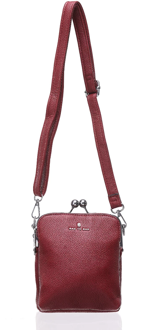 Τσάντα χιαστί KX-2415 - Κόκκινο Bag to Bag