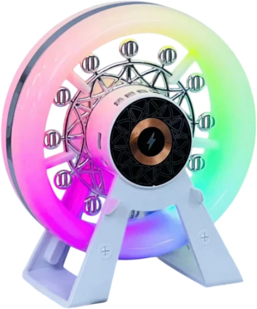 Ασύρματο ηχείο Bluetooth με βάση ασύρματης φόρτισης smartphone - Wheel - L-38B - 811580 - White