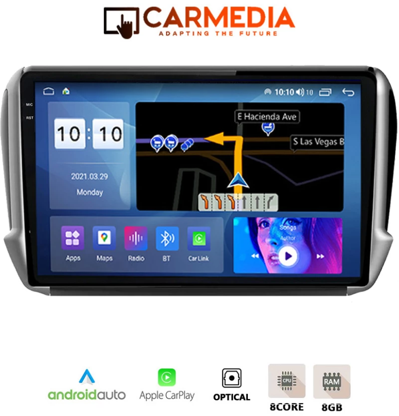 CARMEDIA CMDU81036-13 PRO PLUS TABLET 10.36" OEM PEUGEOT 208-2008 2012-2020