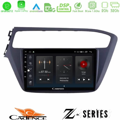Cadence Z Series Hyundai i20 2018-2020 8core Android12 2+32GB Navigation Multimedia Tablet 9"