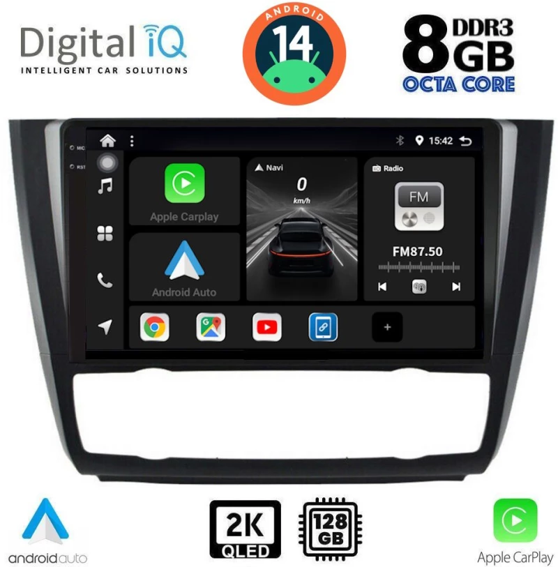 DIGITAL IQ BXF 8040_CPAA CLIMA (9inc) MULTIMEDIA TABLET for BMW S.1  E81-82-87-88 mod. 2004-2013
