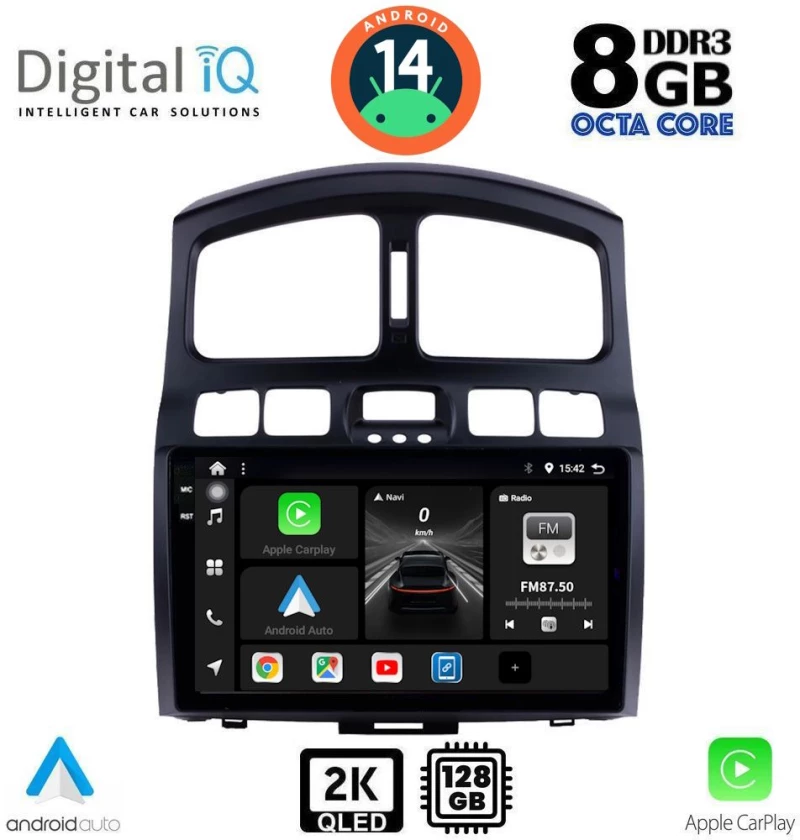 DIGITAL IQ BXF 8236_CPAA (9inc) MULTIMEDIA TABLET for HYUNDAI SANTA FE  mod. 2003-2006