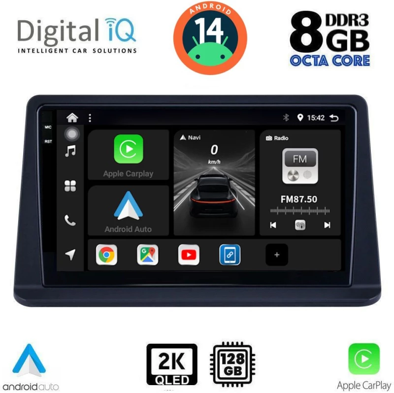 DIGITAL IQ BXF 8435_CPAA (9inc) MULTIMEDIA TABLET for MITSUBISHI COLT mod. 2013-2023