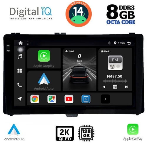 DIGITAL IQ BXF 8703_CPAA (9inc) MULTIMEDIA TABLET for TOYOTA AURIS mod. 2015> – AYGO X mod. 2022> – COROLLA mod. 2017-2019