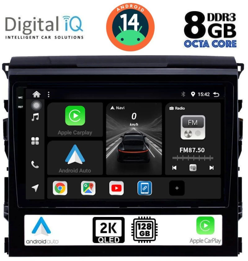 DIGITAL IQ BXF 8725_CPAA (9inc) MULTIMEDIA TABLET for TOYOTA LANDCRUISER mod. 2016-2019