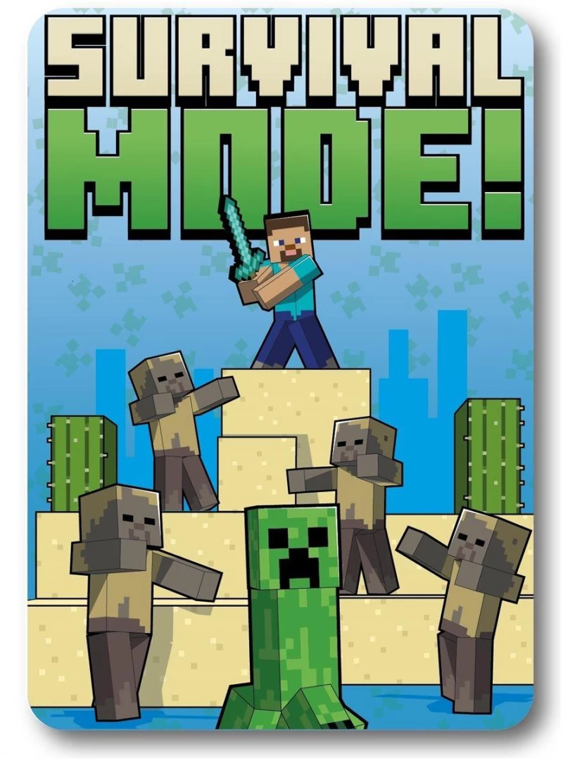Κουβέρτα Κούνιας (100x140) Fleece Minecraft 53 Mojang Dimcol