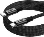 Buddi Flex - Καλώδιο Φόρτισης και Μεταφοράς Δεδομένων Type-C σε Type-C - 200cm - 60W - Black - (8719246446009)