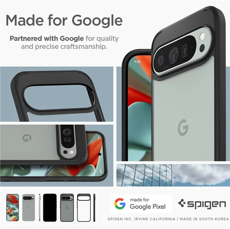 Σκληρή Θήκη - Google Pixel 9 Pro XL - Spigen Ultra Hybrid - Matte Black (ACS07724)