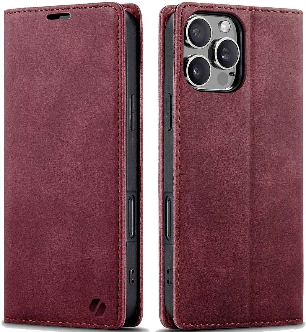 Θήκη Apple iPhone 16 Pro Max - Spacecase Wallet Πορτοφόλι - Red (5905719111472)