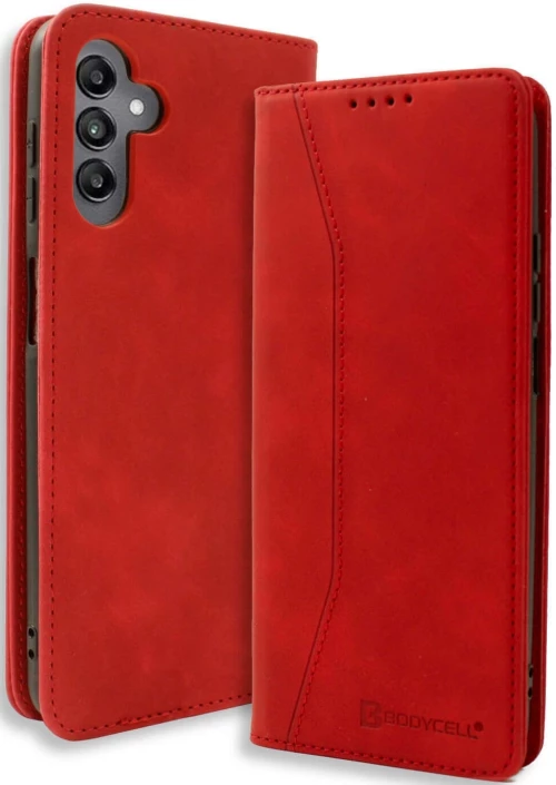 Θήκη Samsung Galaxy M35 - Bodycell Book Case Πορτοφόλι - Red (5206015079504)