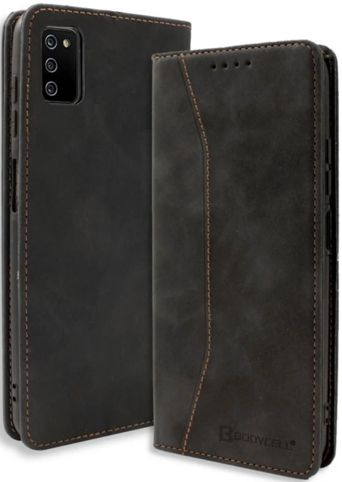 Θήκη Samsung Galaxy A03s - Bodycell Book Case Πορτοφόλι - Black (5206015067204)