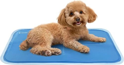 Navaris Solid Gel Pet Cooling Mat - Στρώμα Ψύξης για Κατοικίδια - 40 x 50 cm - Blue (NAV0000272M001C)