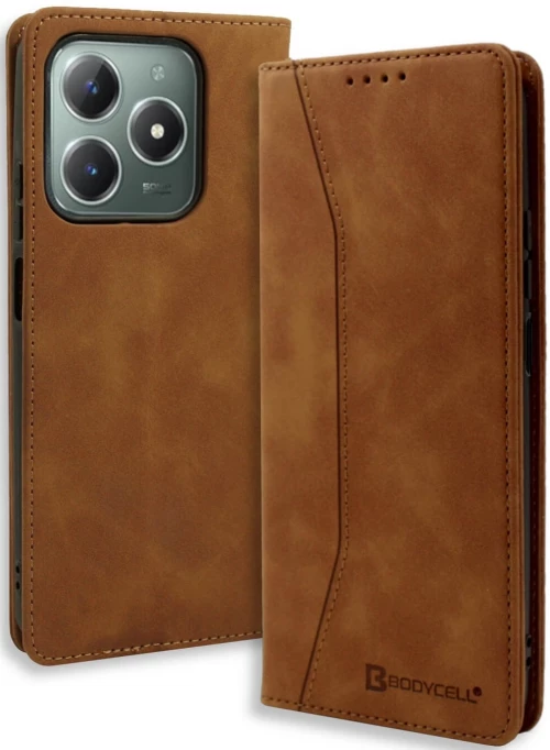 Θήκη Realme C61 / C63 4G - Bodycell Book Case Πορτοφόλι - Brown (5206015079313)