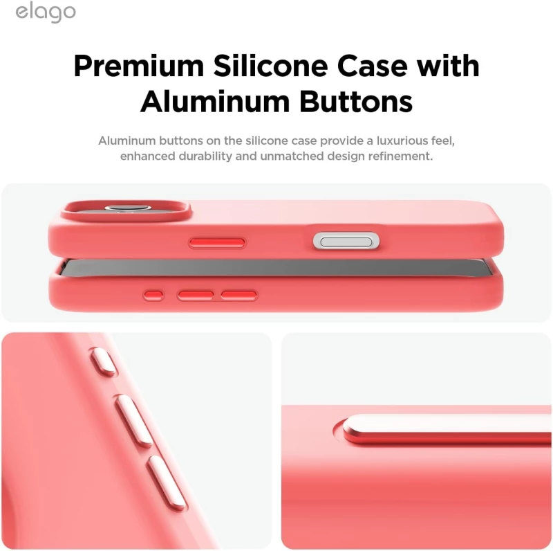 Θήκη Apple iPhone 16 Pro Max - Elago Magnetic Silicone Case Premium Σιλικόνης με MagSafe - Pink (ES16MSSC69PRO-PK)
