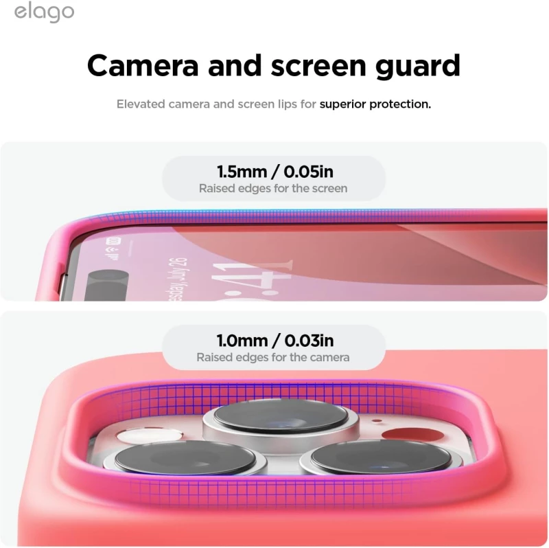 Θήκη Apple iPhone 16 Pro Max - Elago Magnetic Silicone Case Premium Σιλικόνης με MagSafe - Pink (ES16MSSC69PRO-PK)