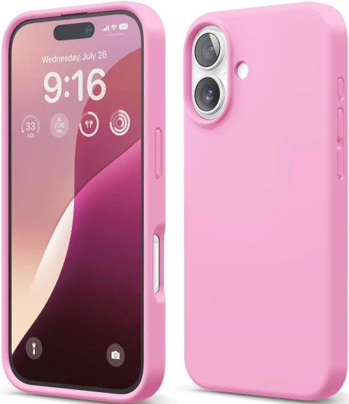 Θήκη Apple iPhone 16 - Elago Silicone Case Premium Σιλικόνης - Hot Pink (ES16SC61-HPK)