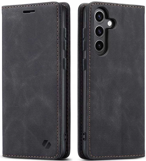 Θήκη Samsung Galaxy S24 FE Spacecase Wallet Πορτοφόλι - Black (5905719113100)