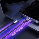Buddi Flex - Καλώδιο Φόρτισης και Μεταφοράς Δεδομένων USB-A σε Type-C - 100cm - 12W - Black - (8719246446030)