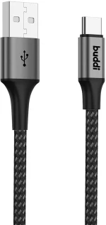 Buddi Flex - Καλώδιο Φόρτισης και Μεταφοράς Δεδομένων USB-A σε Type-C - 100cm - 12W - Black - (8719246446030)