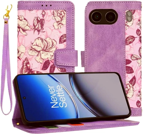 Θήκη OnePlus Nord 4 - Techsuit FlipCraft Πορτοφόλι από Οικολογικό Δέρμα με Αποσπώμενο Λουράκι Χειρός - Mysterious Purple (5949419232556)