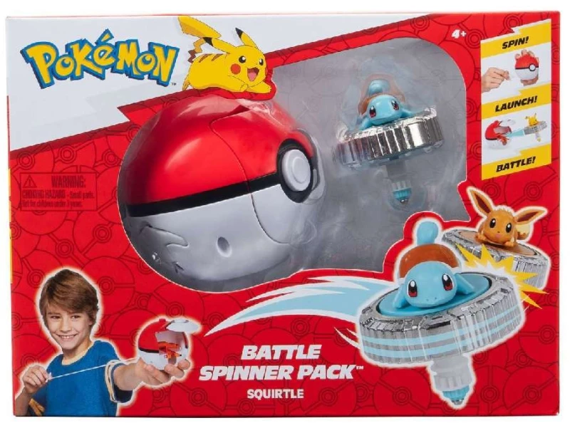 POKEMON BATTLE SPINNER ΜΕ ΦΙΓΟΥΡΑ SQUIRTLE (#JW004397)